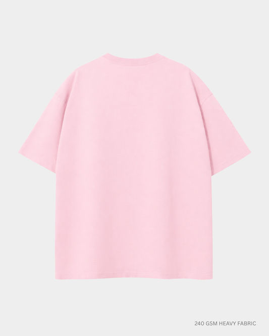 Basic Baby Pink Unisex Oversized T-Shirt | Antherr Originals