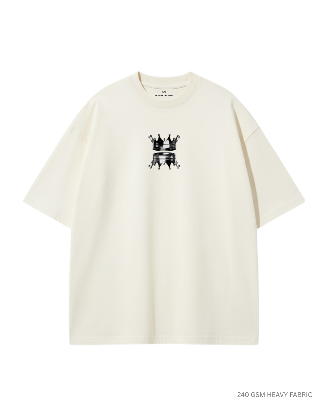 Crown Unisex Oversized T-Shirts