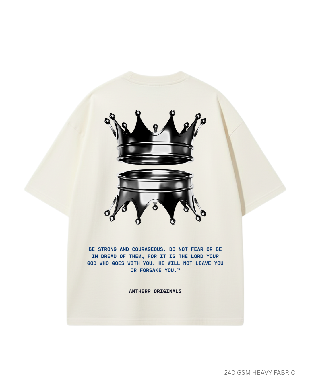 Crown Unisex Oversized T-Shirts