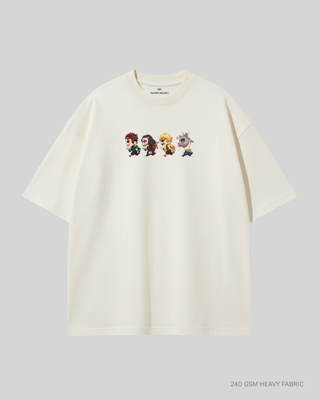 Demon Squad: Kimetsu no Yaiba: Anime Unisex Oversized T-Shirts