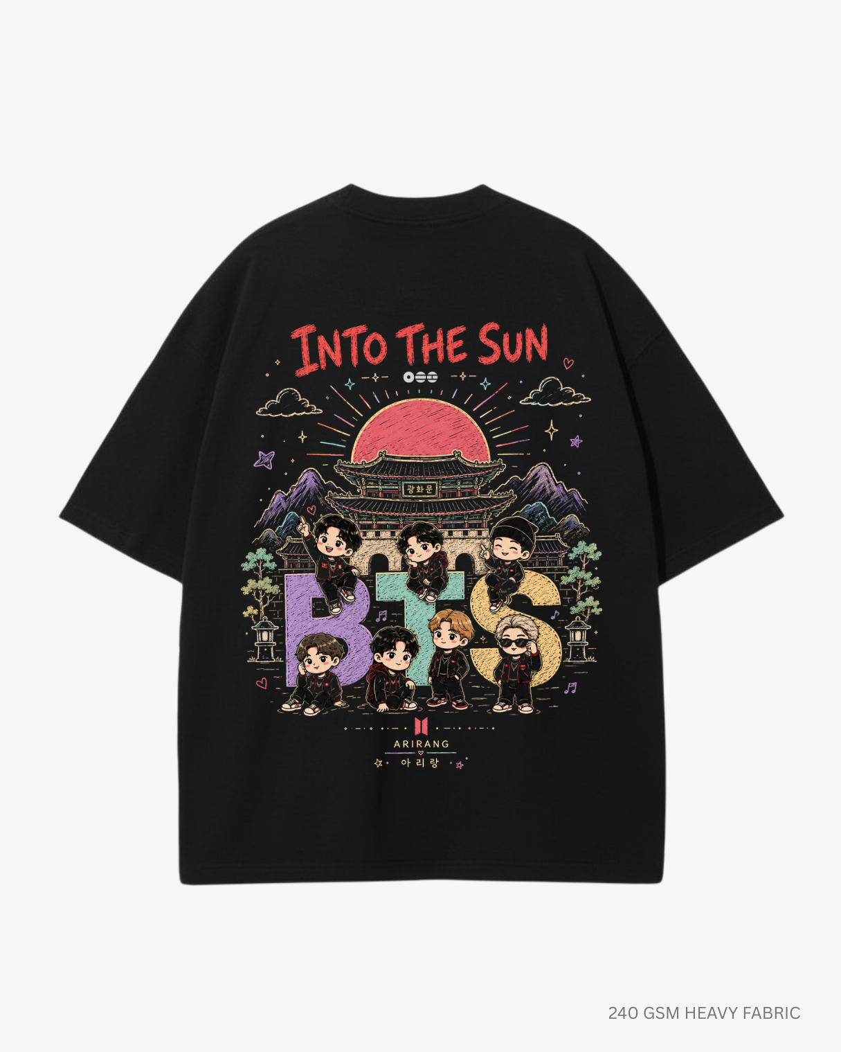 Into The Sun BTS Arirang Unisex Oversized T-Shirt India | Antherr