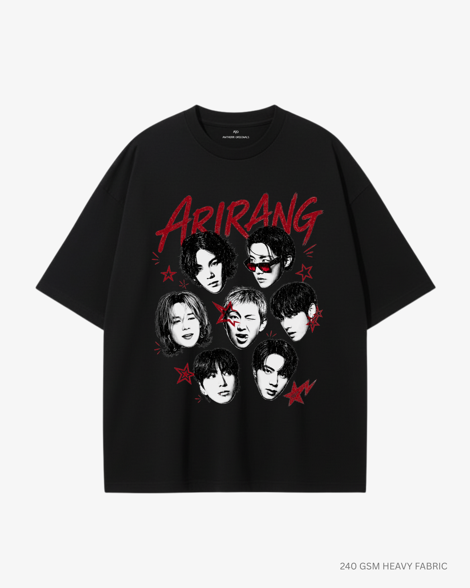 Arirang Squad Unisex Oversized T-Shirt | Antherr Core – ANTHERR