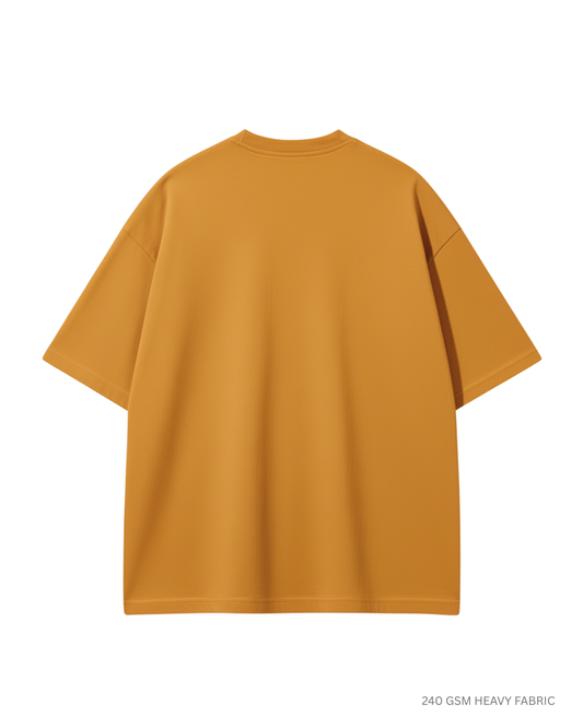 Basic Mustard Yellow Unisex Oversized T-Shirt | Antherr Originals