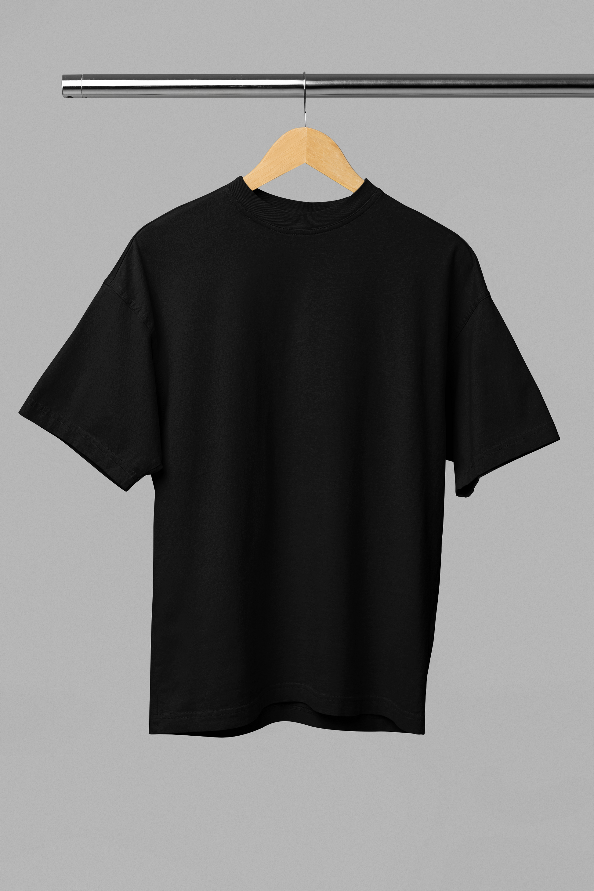 Basic Oversized T-shirt for Women: Black