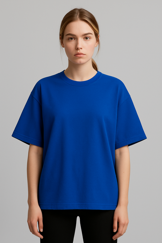 Basic Oversized T-shirt for Women: Royal Blue ROYAL BLUE