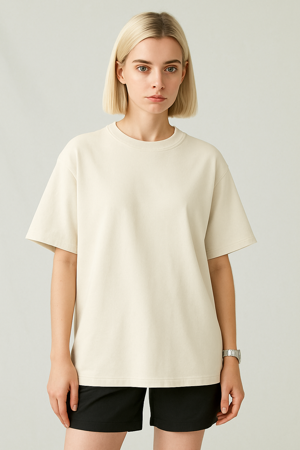 Basic Oversized T-shirt for Women: Off-White OFF-WHITE