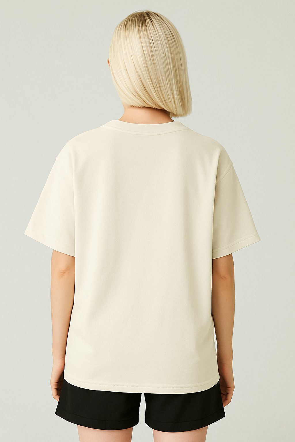 Basic Oversized T-shirt for Women: Off-White