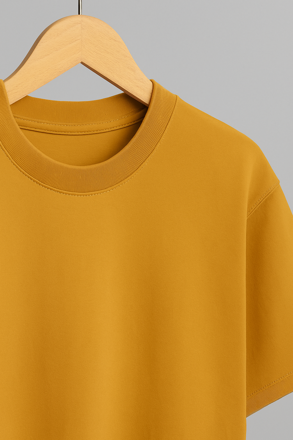 Basic Oversized T-shirt: Mustard Yellow