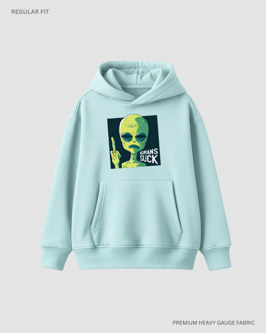 Human Sucks Alien & Space Unisex Winter Hoodies MINT