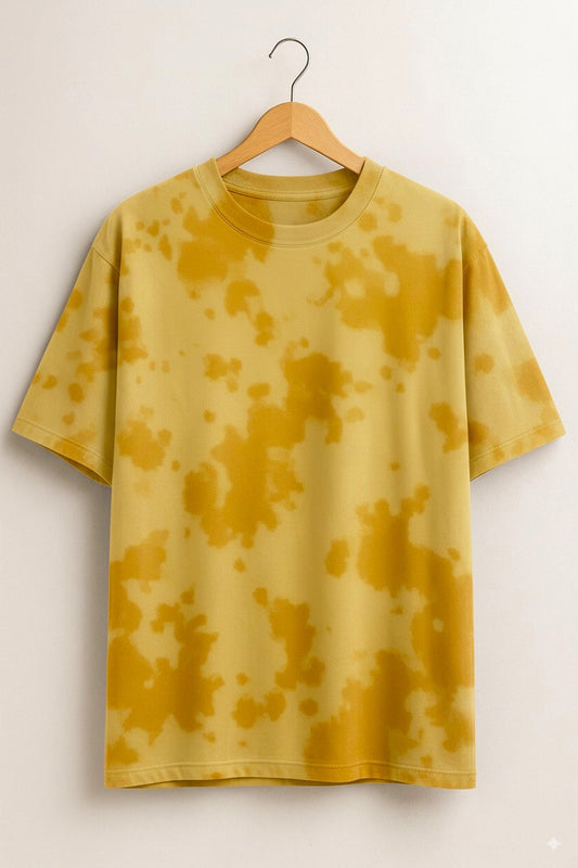 Tie Dye Oversized T-shirt: Yellow