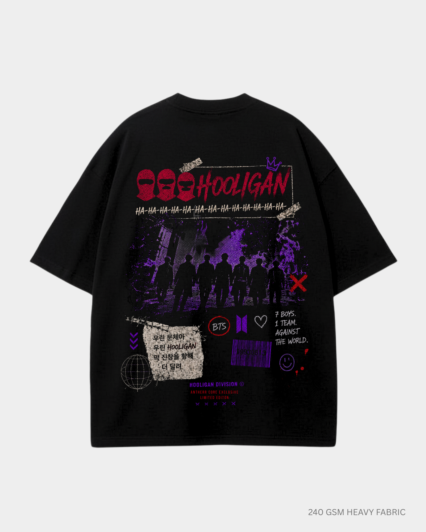 Hooligan Arirang BTS Unisex Oversized T-Shirt India | Antherr Core