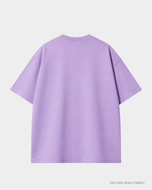 Basic Lavender Unisex Oversized T-Shirt | Antherr Originals
