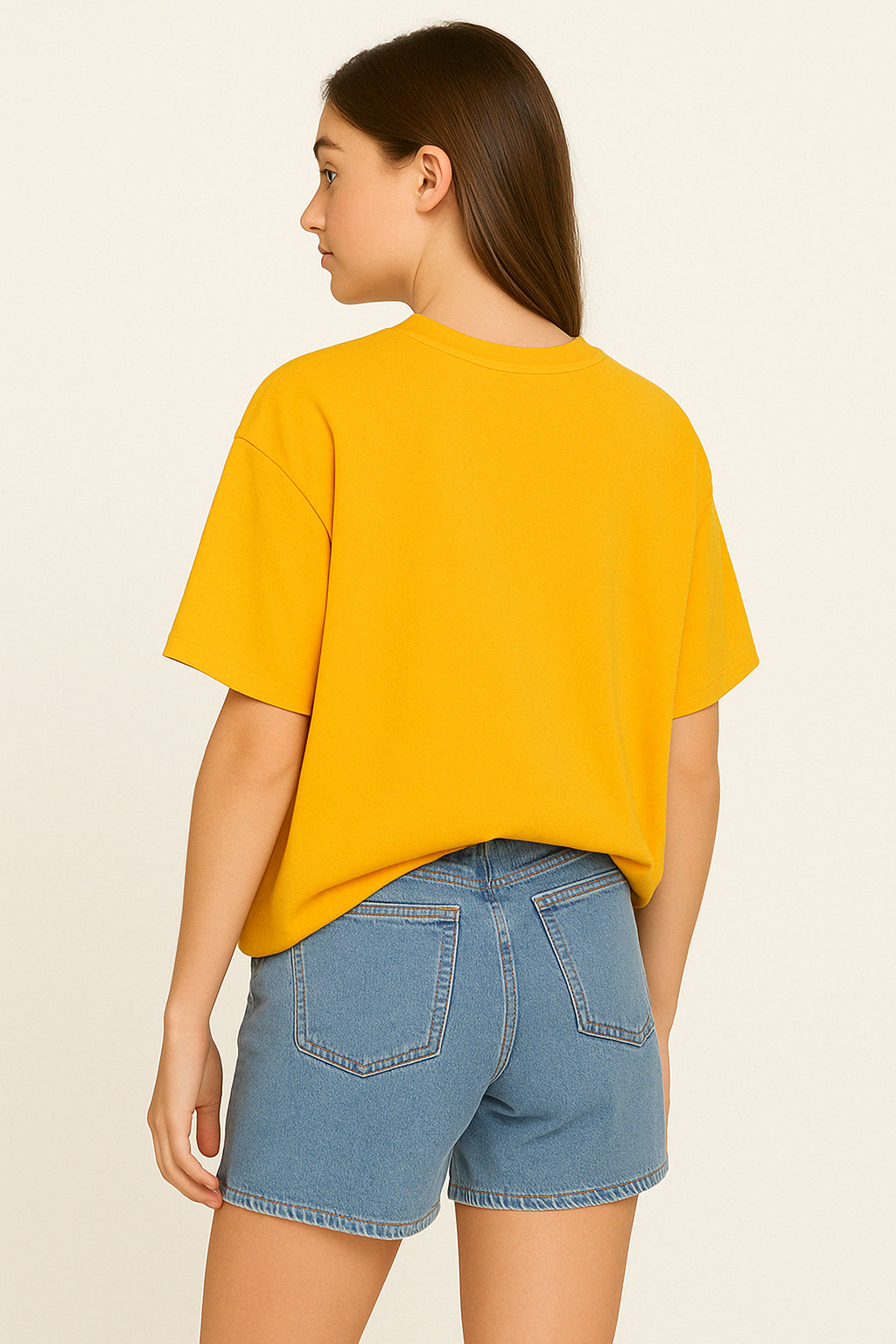 Basic Oversized T-shirt: Mustard Yellow