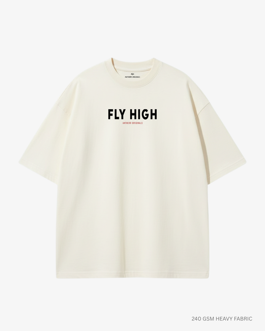 antherr originals fly high oversized streetwear t-shirt front view