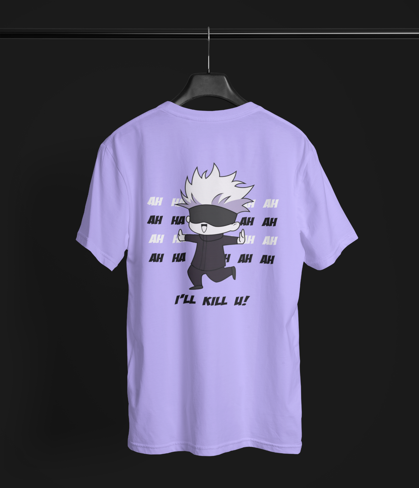 I'll Kill You: Chibi Jujutsu Kaisen: Anime- Oversized T-Shirts