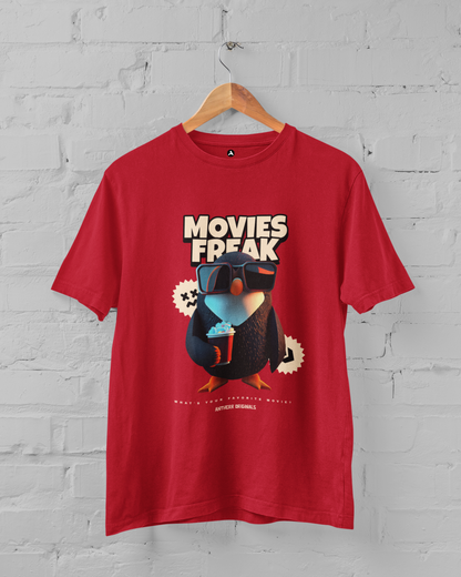 Movie Freak: Regular Fit T-Shirts RED
