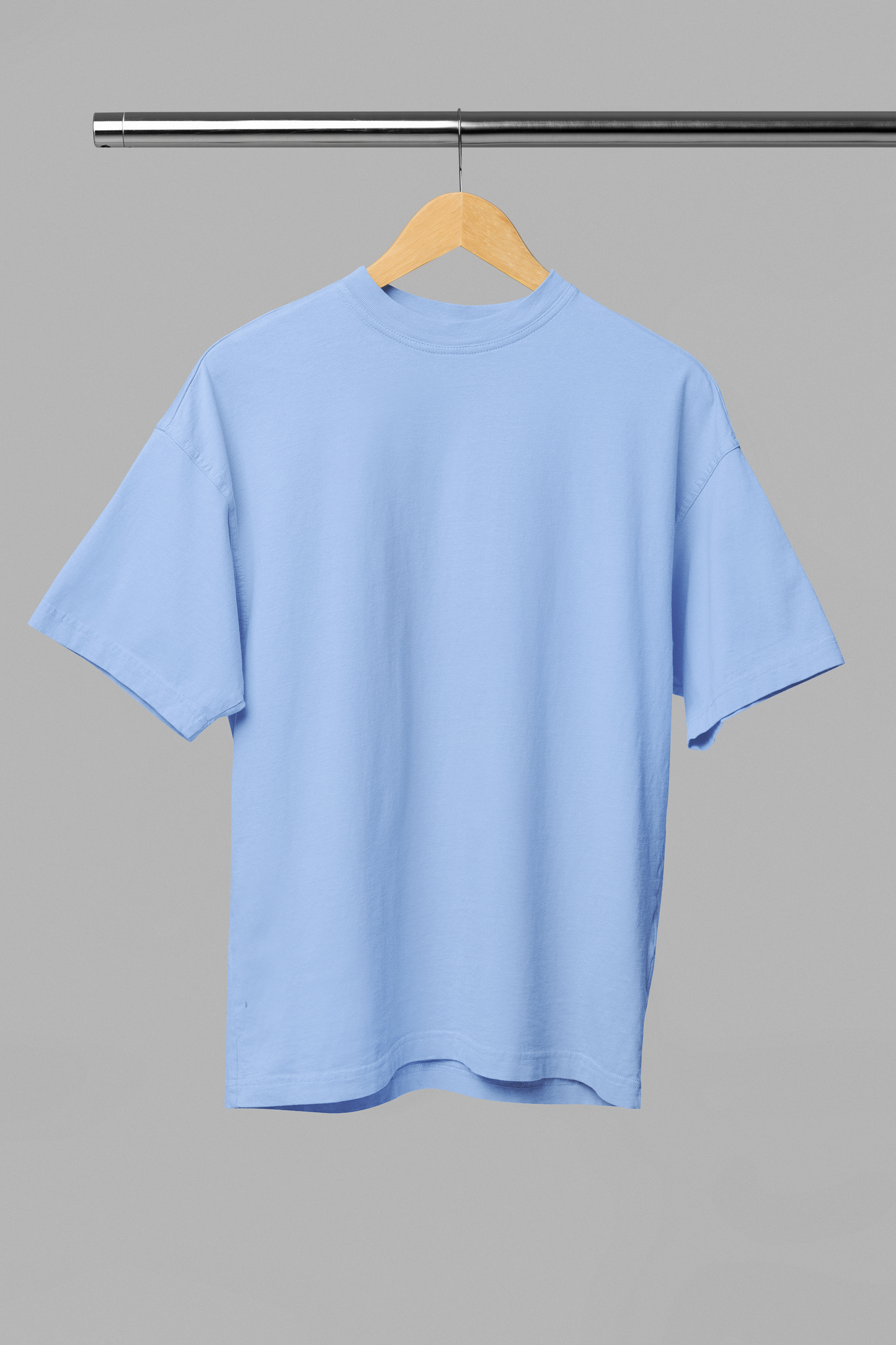 Basic Oversized T-shirts: Snow Blue