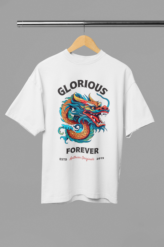Glorious Forever: Oversized T-Shirts for Men WHITE