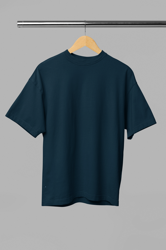 Basic Oversized T-shirt for Men: Petrol Blue