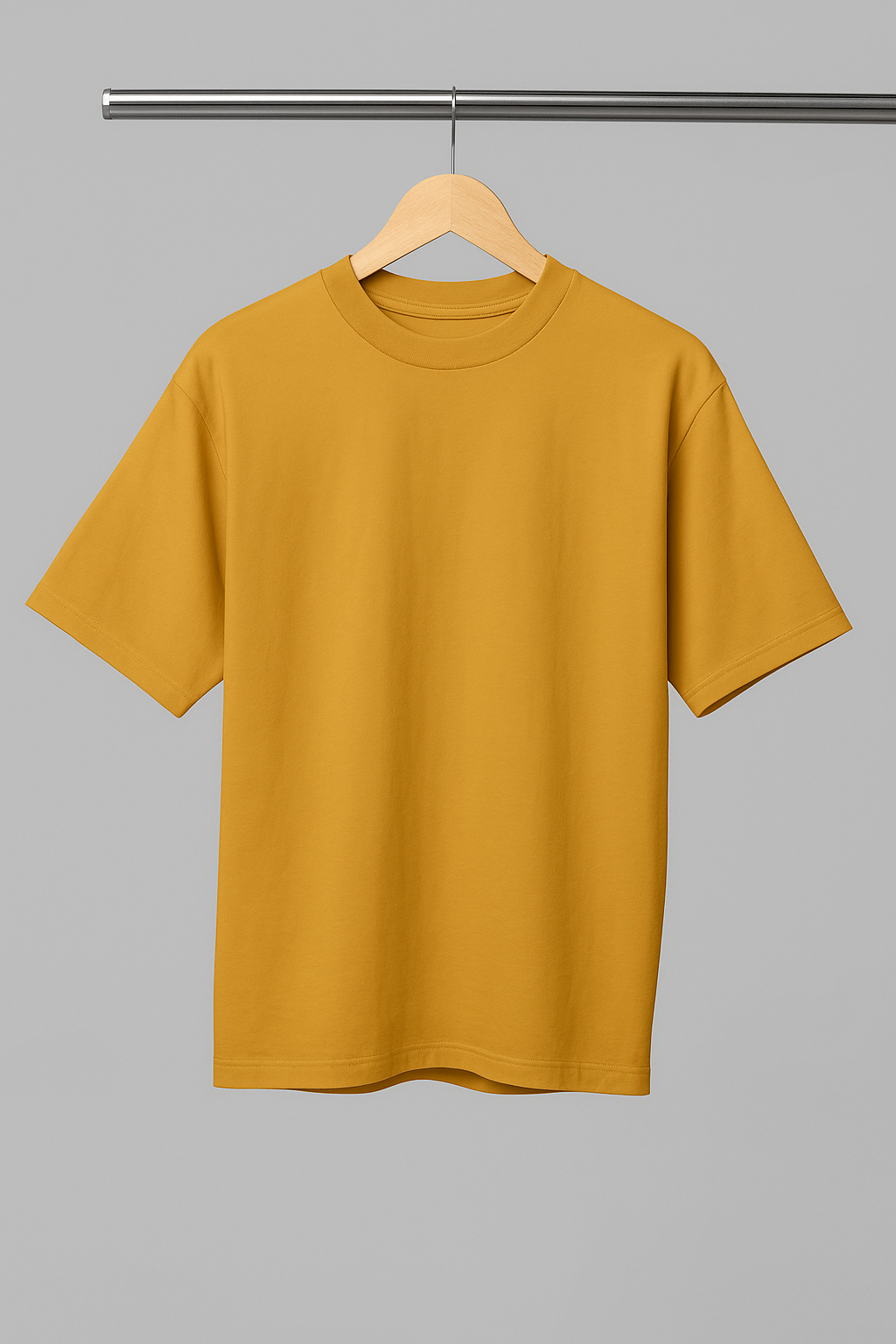 Basic Oversized T-shirt: Mustard Yellow