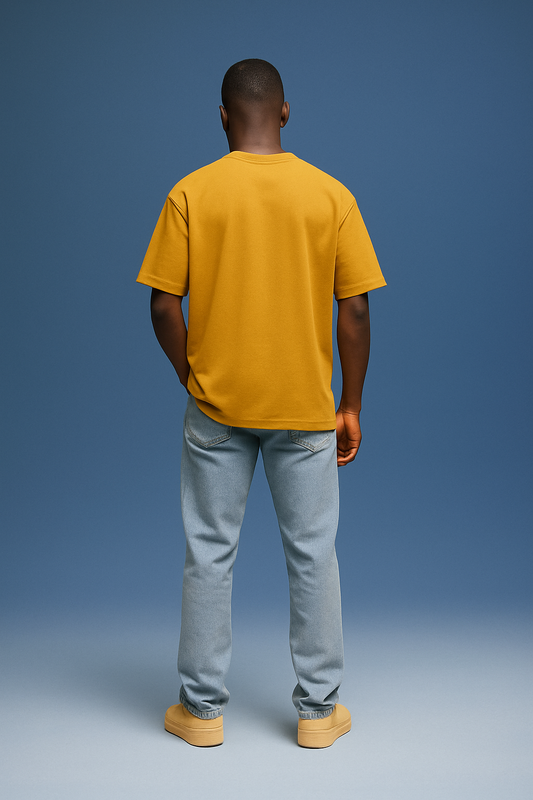Basic Oversized T-shirt: Mustard Yellow