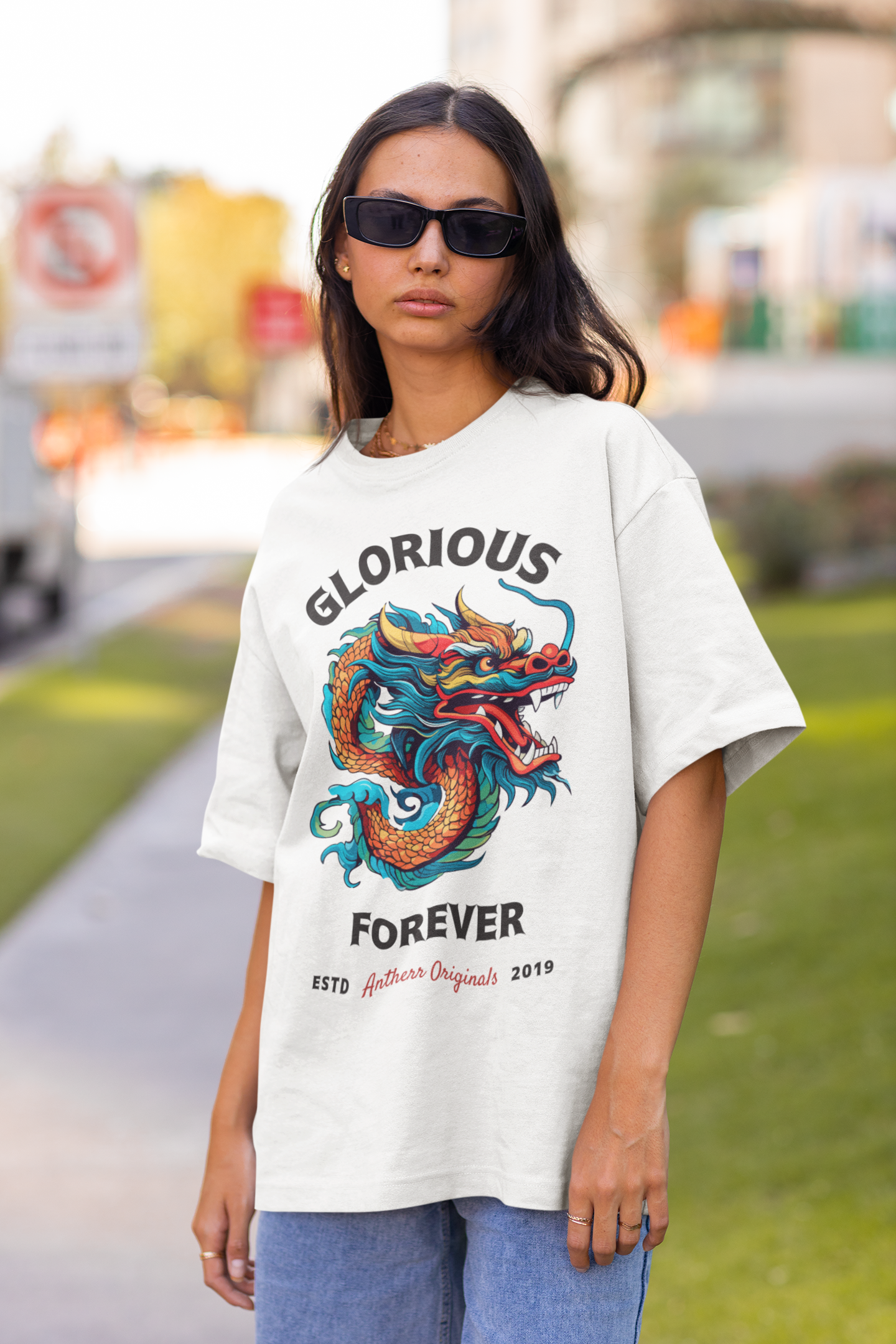 Glorious Forever: Oversized T-Shirts for Women WHITE