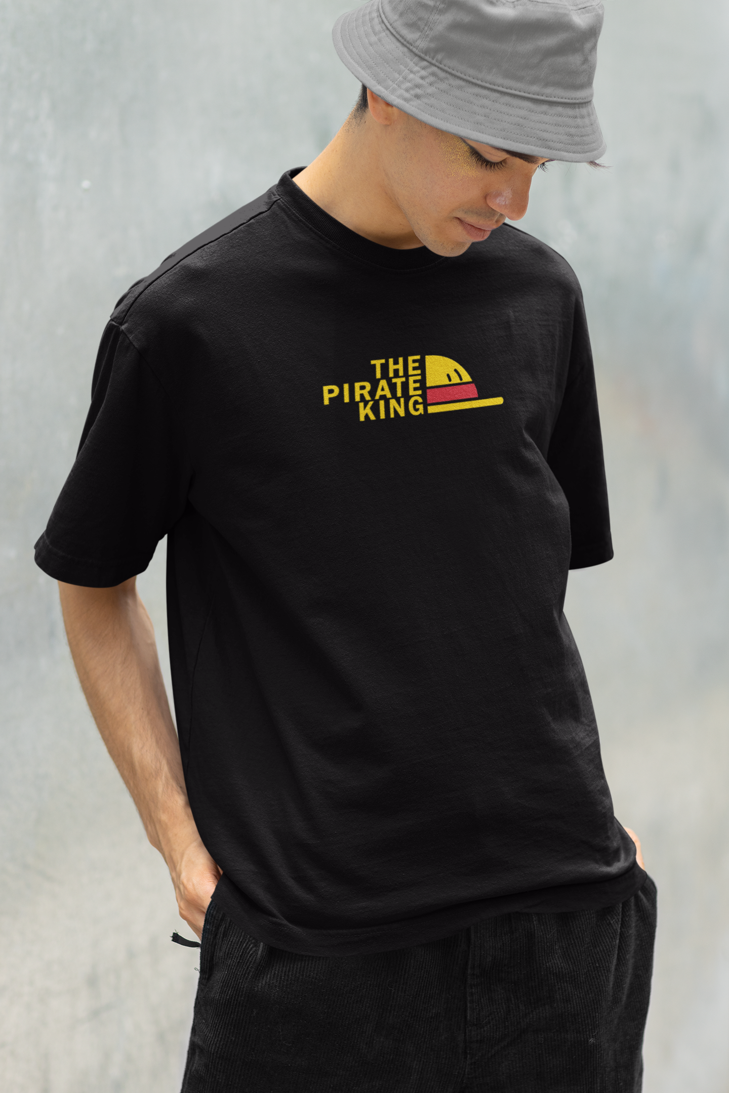 The Pirate King- Monkey D Luffy: Anime- Oversized T-Shirts