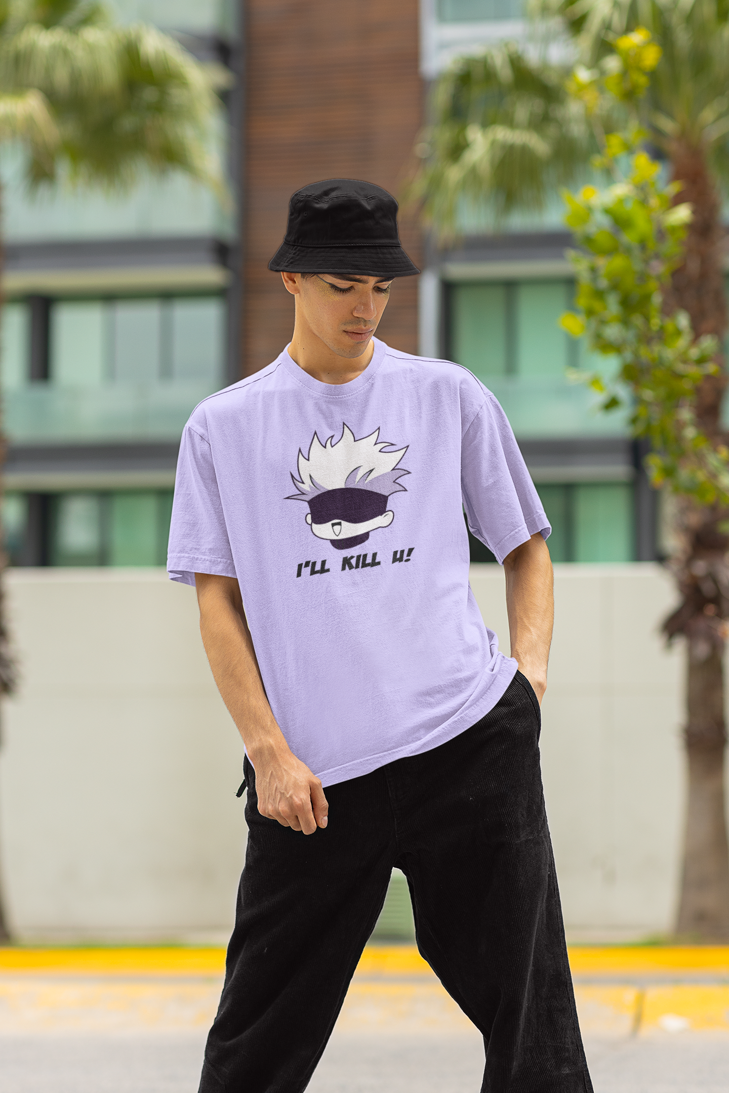 I'll Kill You: Jujutsu Kaisen: Anime- Oversized T-Shirts