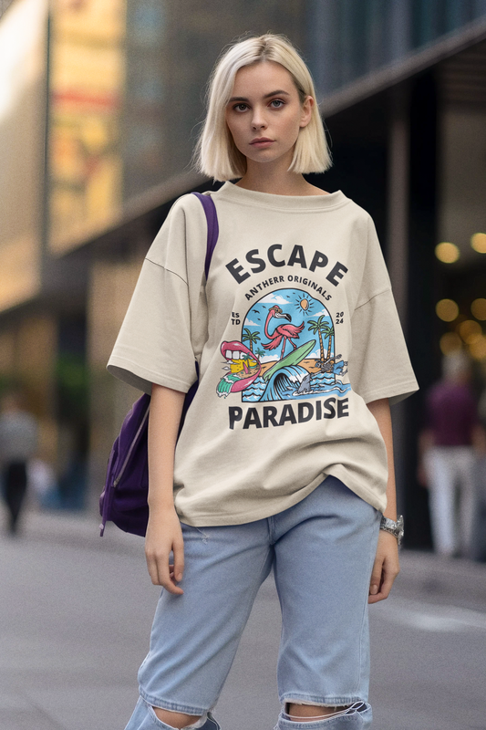 Escape: Oversized T-Shirts BEIGE