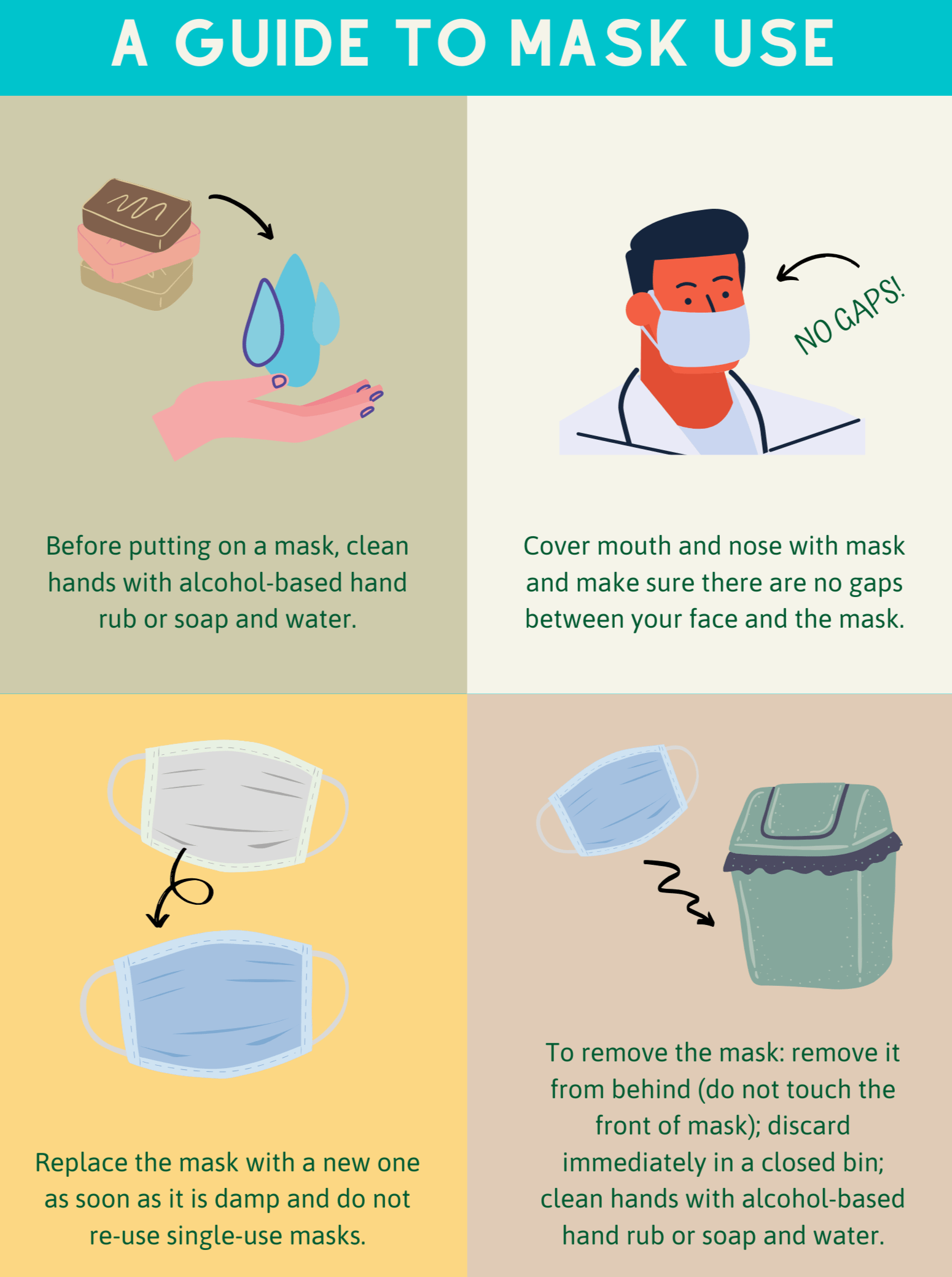 Devil Smile: Printed Tetra Shield Protection Mask