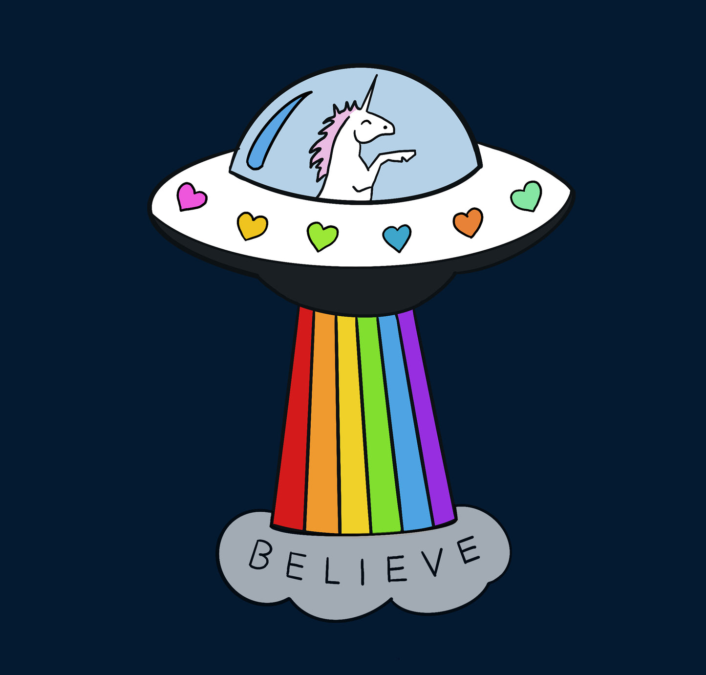 BELIEVE : Pocket Design Half-Sleeve T-Shirts
