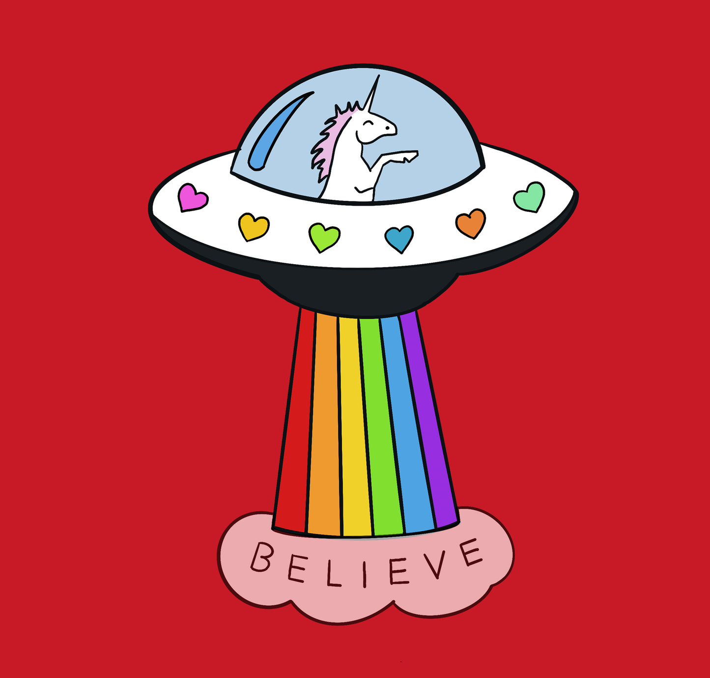 BELIEVE : Pocket Design Half-Sleeve T-Shirts