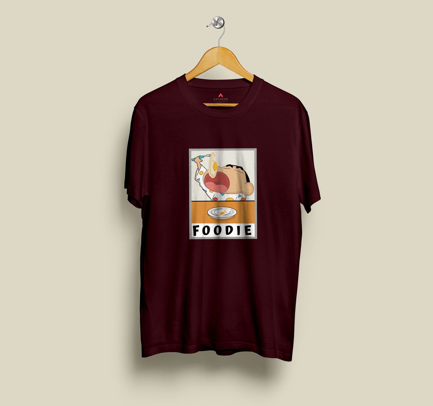 "FOODIE"- SHINCHAN : HALF-SLEEVE T-SHIRTS
