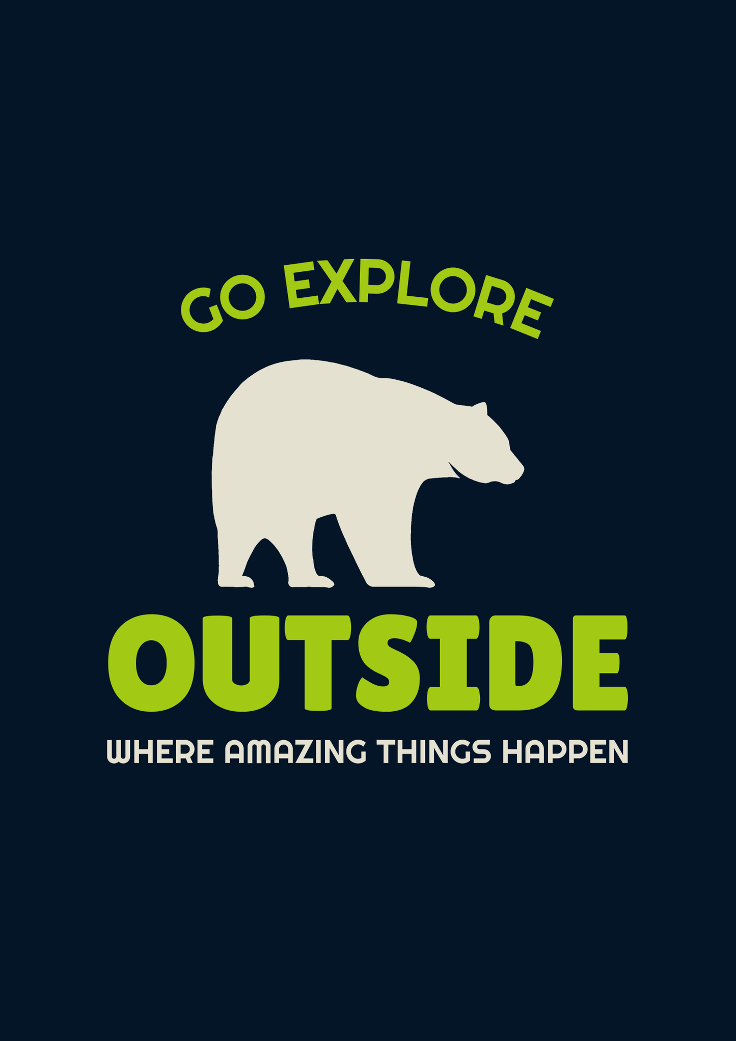 "GO EXPLORE OUTSIDE" - HALF-SLEEVE T-SHIRT'S