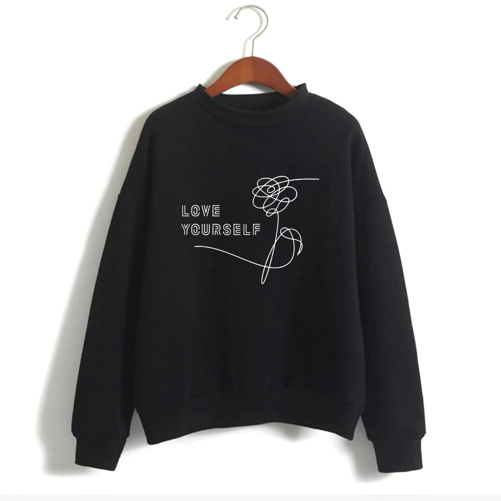 LOVE YOURSELF: BTS - Winter Sweatshirts BLACK