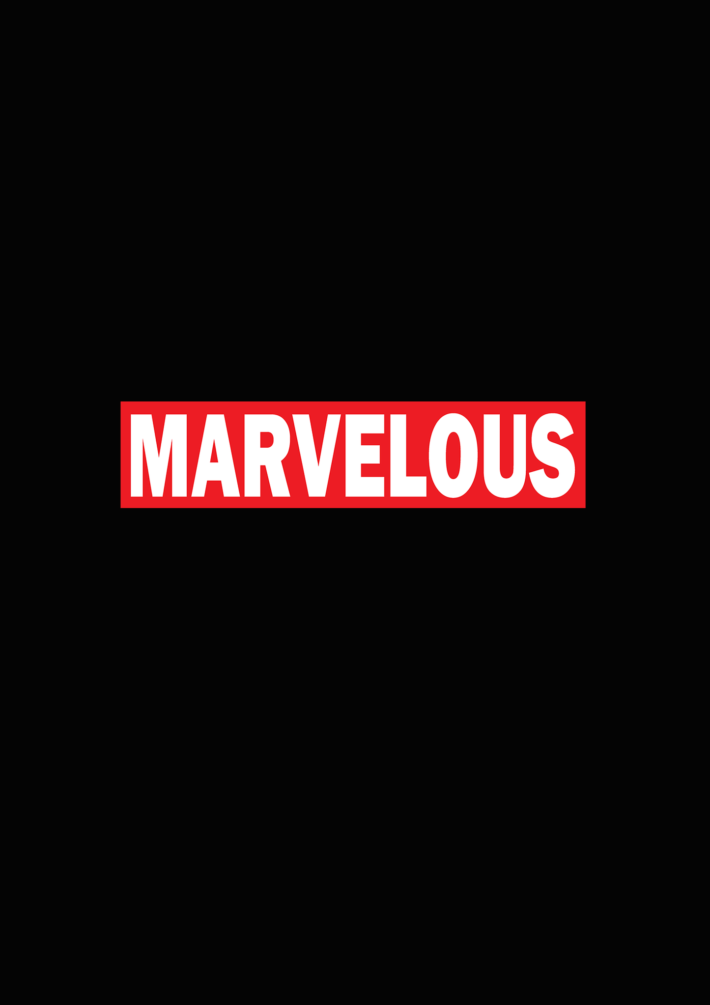 " MARVELOUS "- HALF-SLEEVE T-SHIRT