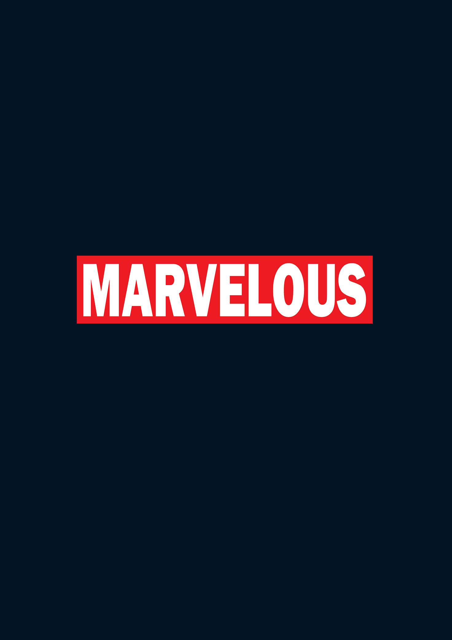 "MARVELOUS" HALF-SLEEVE T-SHIRT
