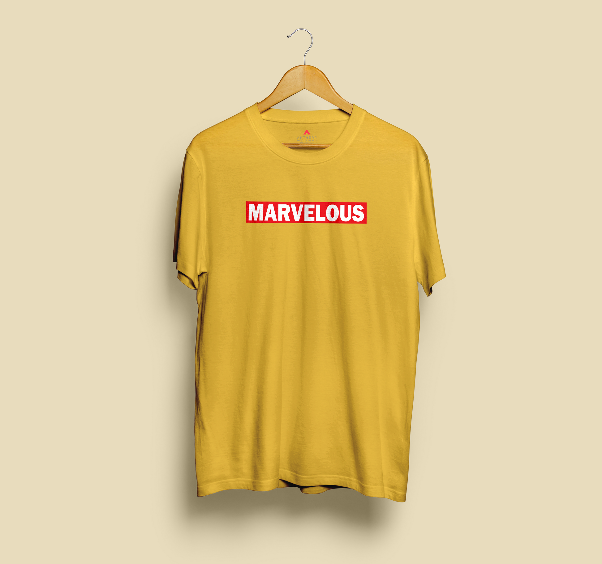 "MARVELOUS" HALF-SLEEVE T-SHIRT YELLOW