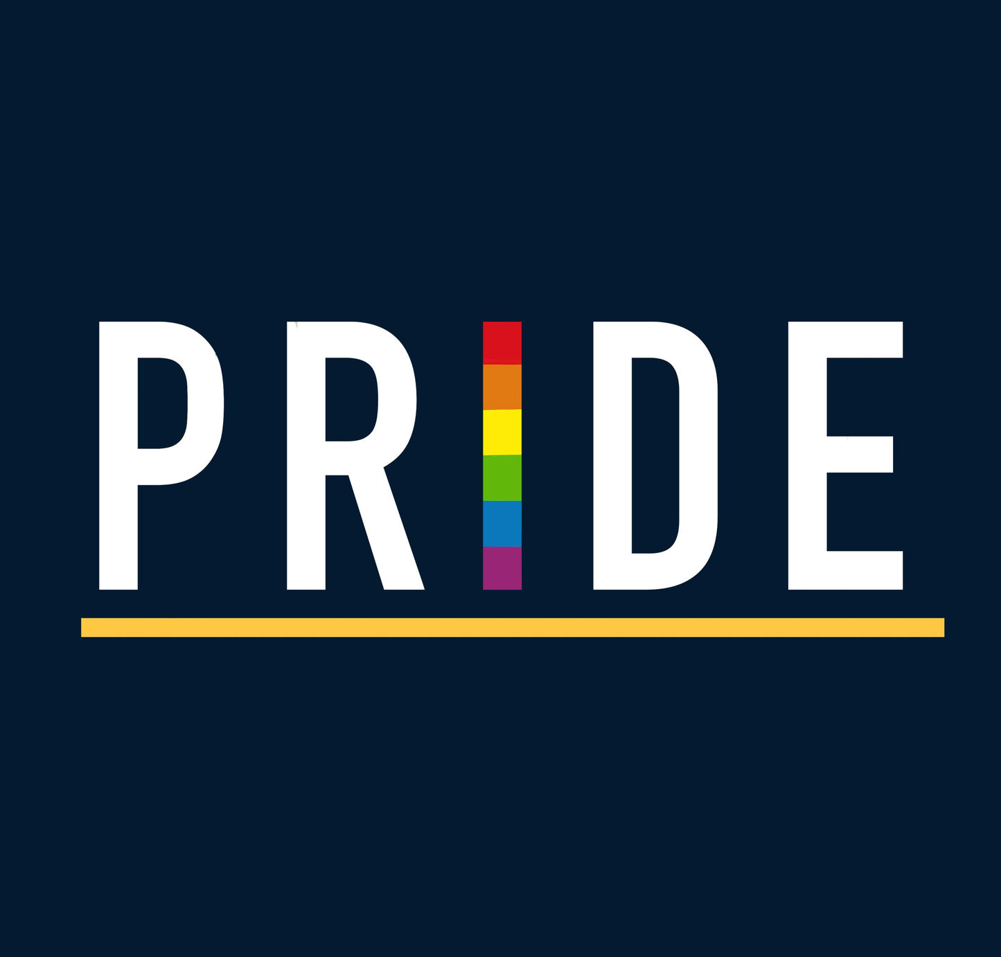 " PRIDE " HALF-SLEEVE T-SHIRT.