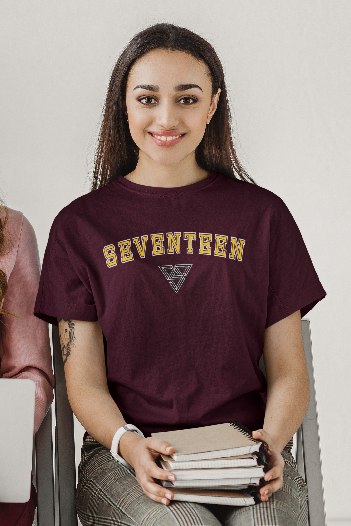 Seventeen- Regular fit Unisex T-Shirts MAROON