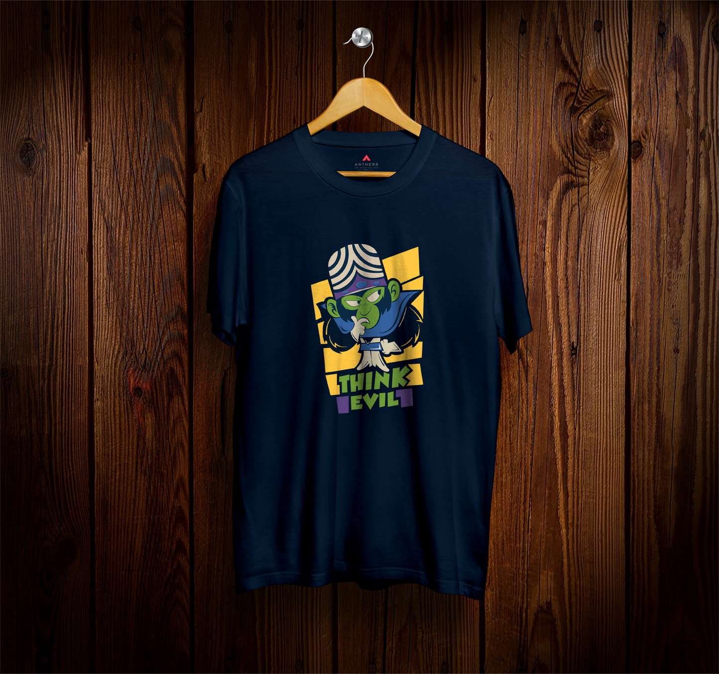 THINK EVIL - MOJO JOJO - HALF-SLEEVE T-SHIRTS NAVY BLUE