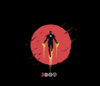 " AMAZING IRON-MAN " - HALF-SLEEVE T-SHIRTS