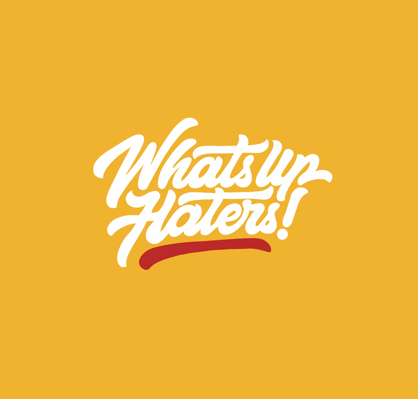 "WHATSUP HATERS!" - HALF-SLEEVE CROP TOPS