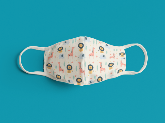 "Cute Animals Pattern" : Tetra Shield Protection Mask (PACK OF 3)