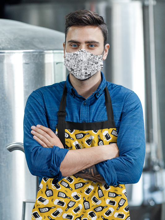 "Doodle Art Patterns" : Tetra Shield Protection Mask (PACK OF 3) Male