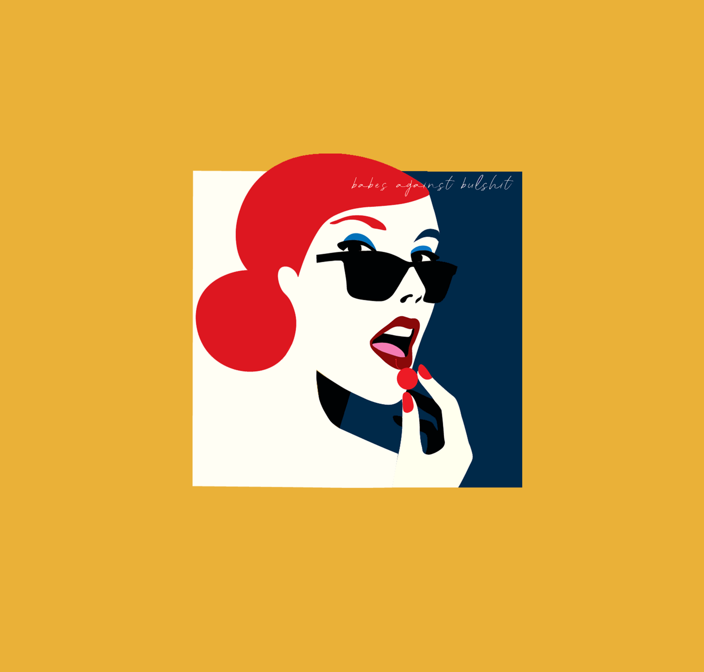 " BABES AGAINST BULLSHIT " - HALF-SLEEVE CROP TOP