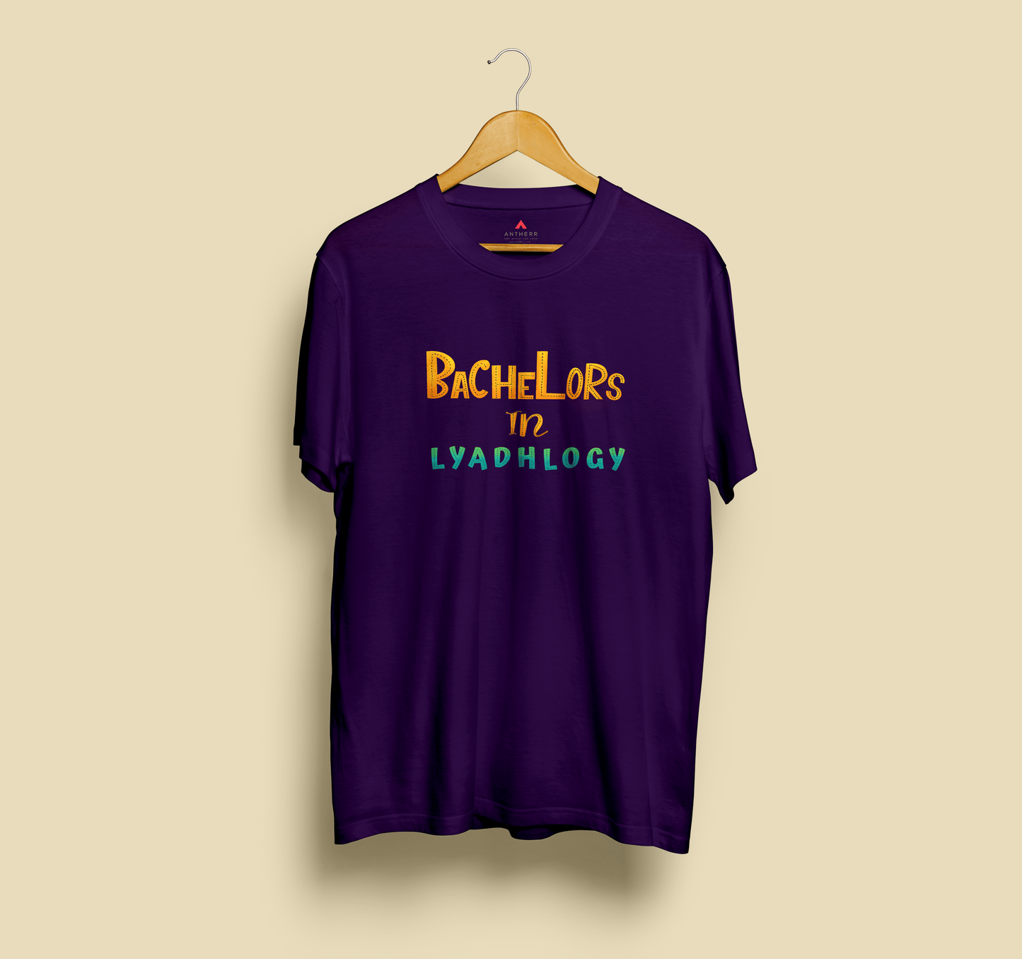 BACHELORS IN LYADHOLOGY : BENGALI FEVER - HALF-SLEEVE T-SHIRT PURPLE