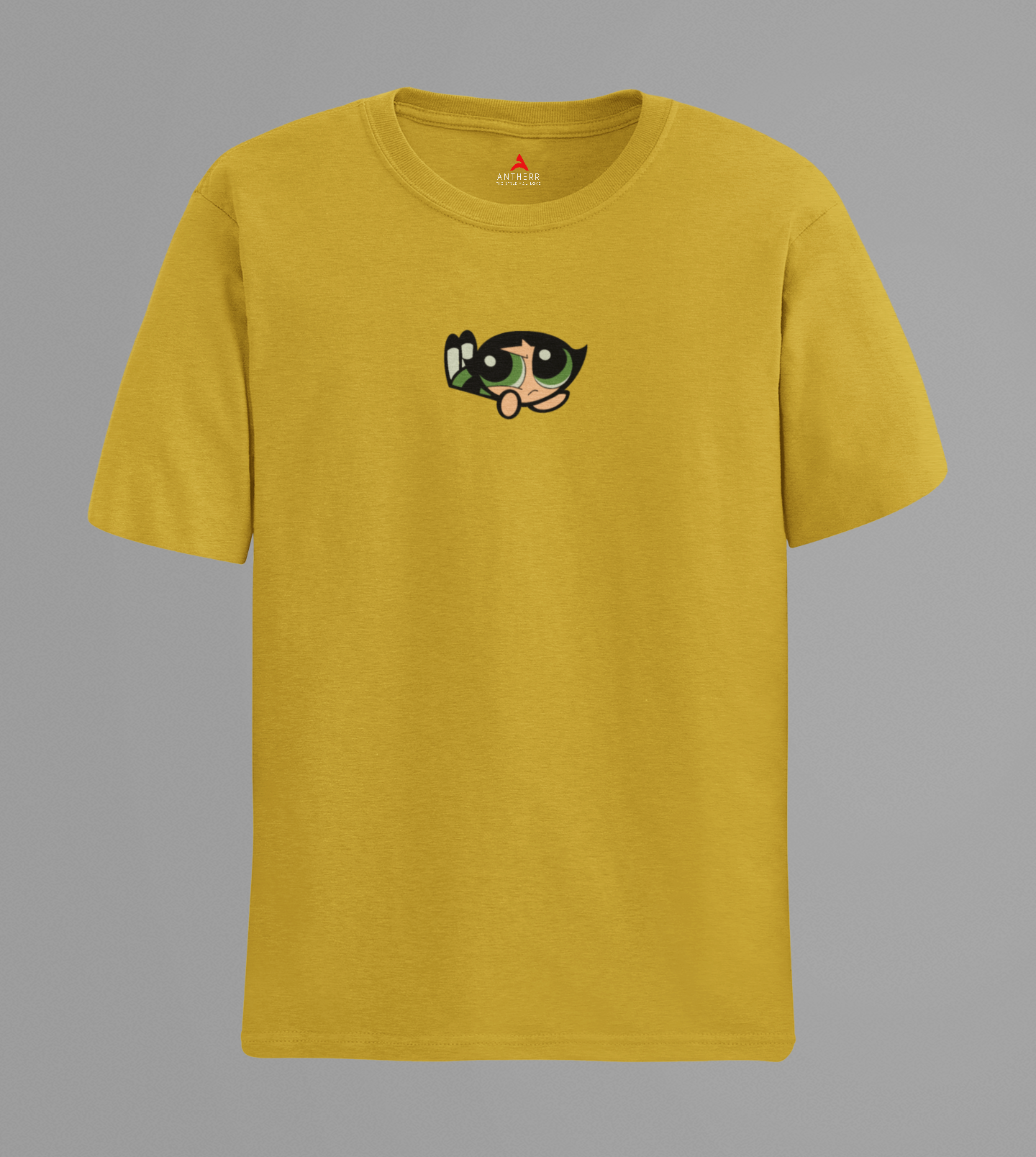 Buttercup MinimalPOWERPUFF GIRLS : - HALF SLEEVE T-SHIRT MUSTARD YELLOW