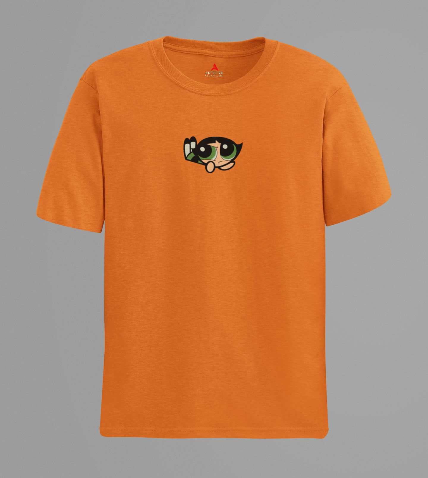 Buttercup MinimalPOWERPUFF GIRLS : - HALF SLEEVE T-SHIRT ORANGE