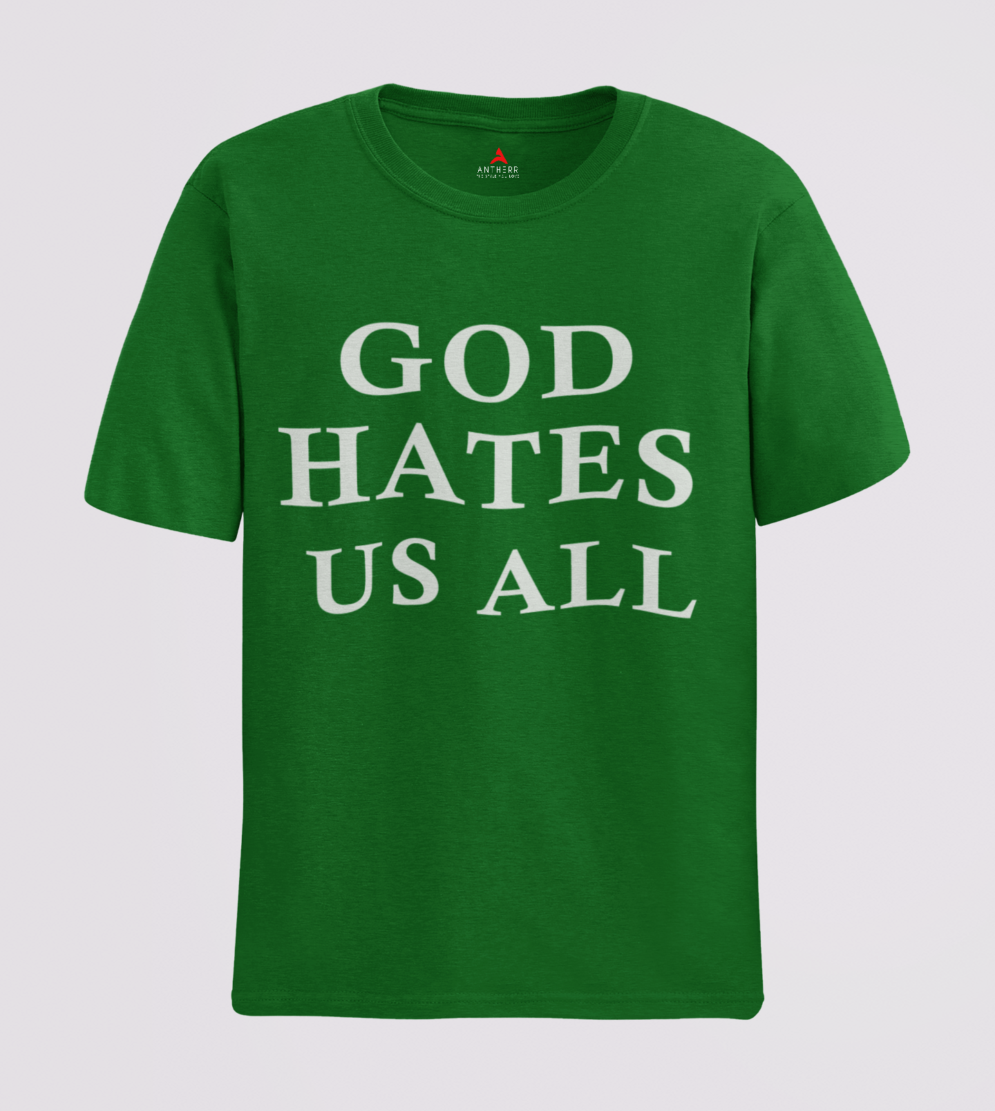 God hates us all (Double Sided Print)- Half Sleeve T-Shirts